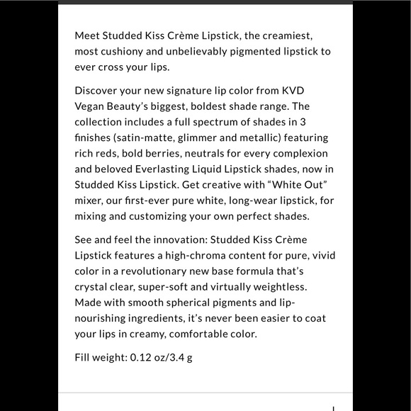 Kat Von D Studded Kiss lipstick in Coven! NIB! - Picture 5 of 9